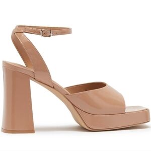 Jeffrey Campbell Lifts Platform Sandal Dark Crinkle Natural Size 10